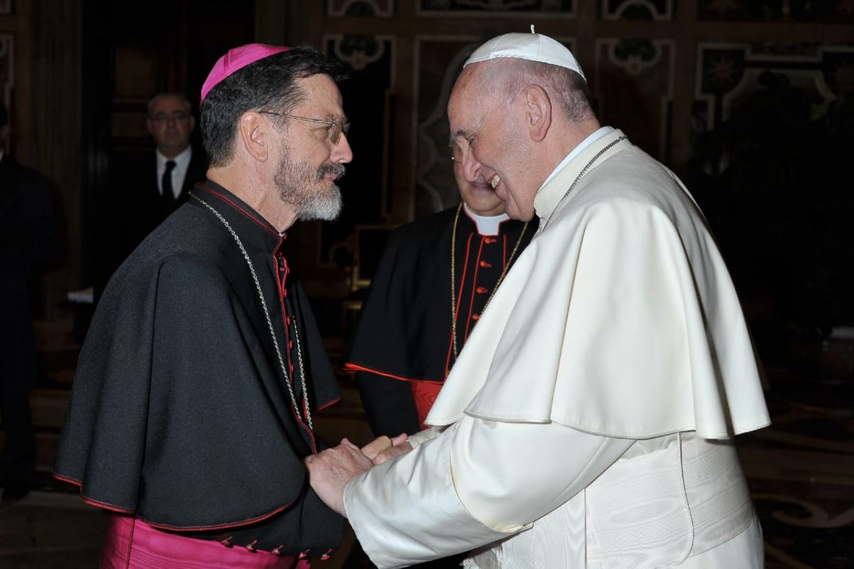 Dom Luís Fernando com o Papa Francisco